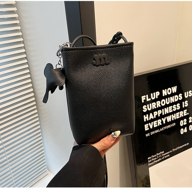 빅토리토 가죽 미니 여행용 핸드폰 가방 크로스백