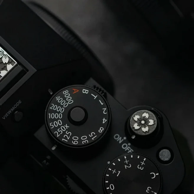 사쿠라 카메라 핫 슈 커버 보호대 캡 셔터 단추 후지필름 X100VI 캐논 소니 A7 Z9 소프트 릴리스, 08 shutter button, 04 thread type