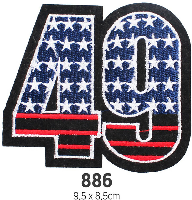 와펜 DIY 자수 패치 와펜모음 열부착식와펜, 4개, 와펜 패치 886번