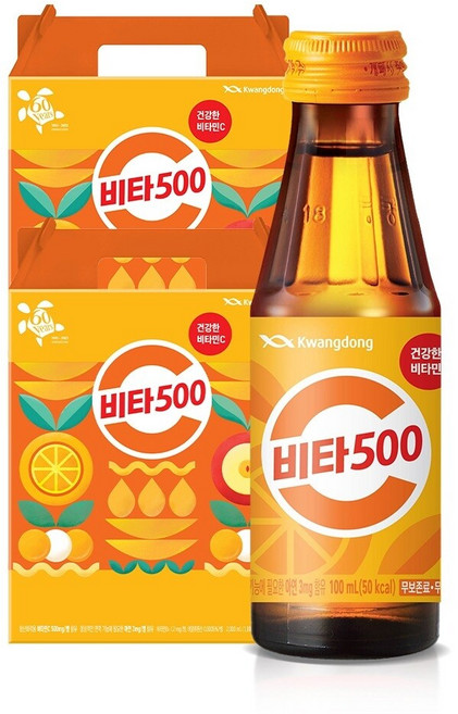 광동 비타500 오리지널 (선물용 박스 동봉), 100ml, 40병