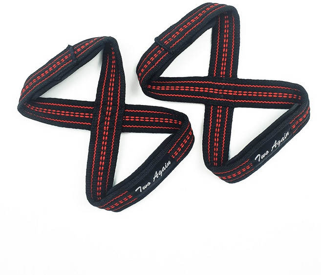 투어게인 헬스 파워 리프팅 8자 스트랩 손목 보호대 데드리프트 풀업 철봉, 1개