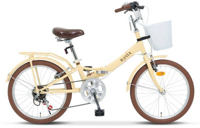 삼천리자전거 미니벨로 접이식 자전거 20 RANIA, 아이보리, 140cm, 1개