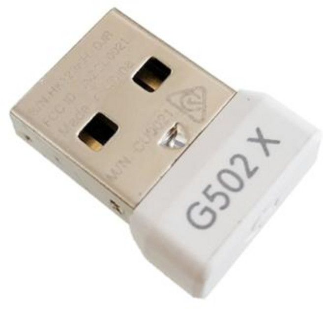G502X G502X Plus용 USB 수신기 무선 동글 수신기 USB 어댑터, 02 White, 한개옵션1, 한개옵션2, 1개