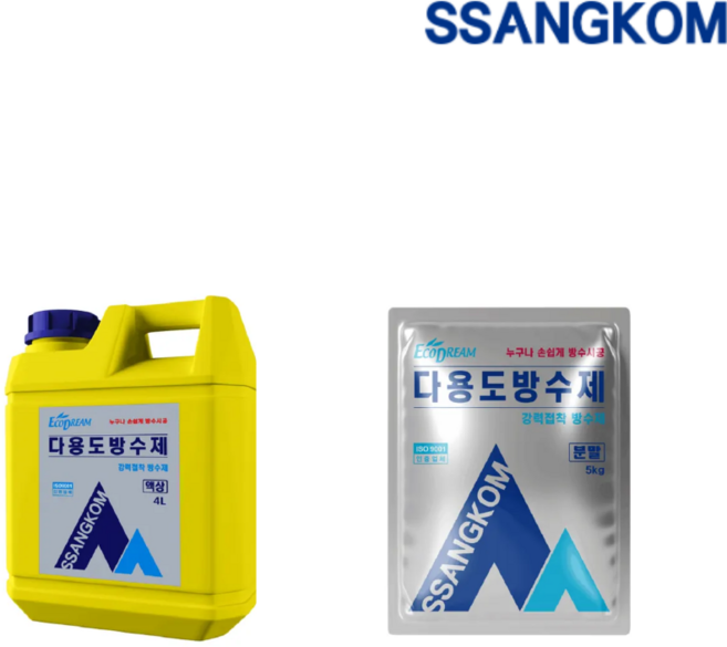 쌍곰 다용도방수제 1SET 화장실 옥상 외벽 방수공사 누구나 손쉽게 시공 가능, 1세트