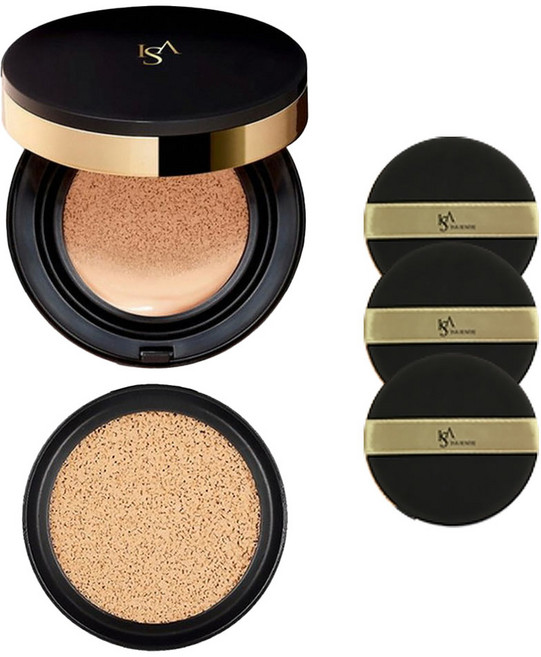 이자녹스 듀얼 기미 커버 쿠션 본품 15g + 리필 15g + 퍼프 3매, 1개, 21호