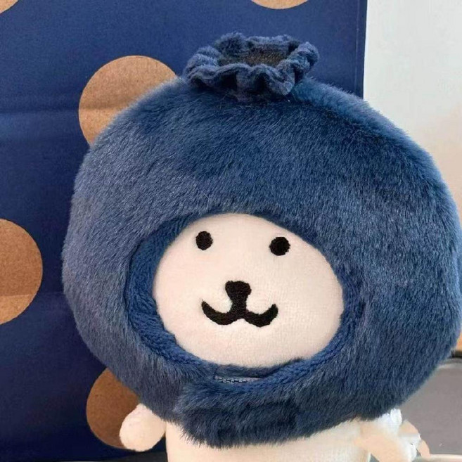 10cm 인형 13cm 외계 아이돌 솜인형옷 귀여운 자조곰 솜인형 고양이 모자 인형옷 솜깅이, 블루베리 헤드기어 (곰 없음)