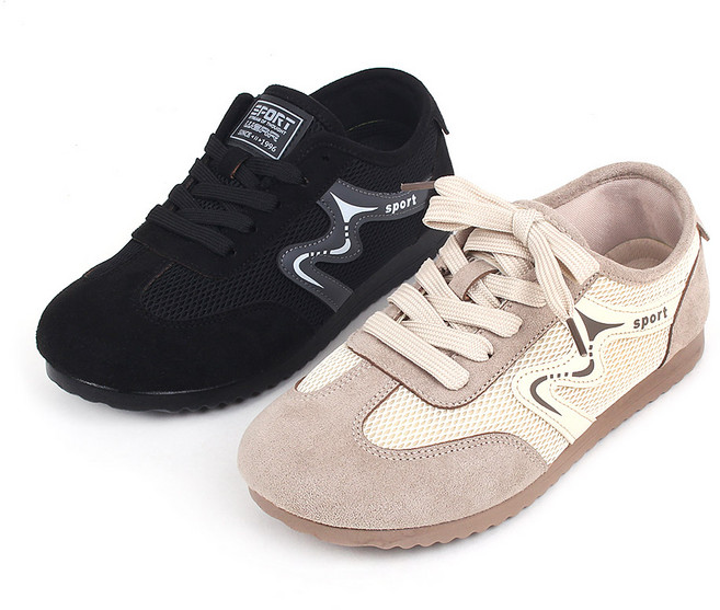 [고급인솔증정] 벨라루즈 여성 스웨이드 스니커즈 단화 데일리 슈즈 발레코어 발편한 푹신한 가벼운 논슬립 미끄럼방지 신발 운동화 트렌디 캐주얼