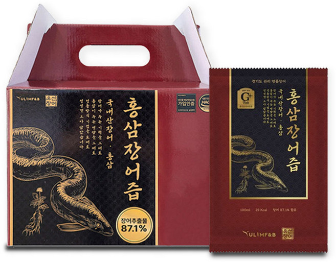 농사친구 양촌 홍삼장어즙 민물장어 엑기스, 300개, 100ml