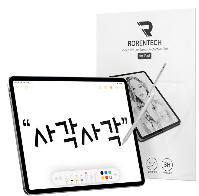 로랜텍 아이패드 태블릿 종이질감 액정보호필름, 1개