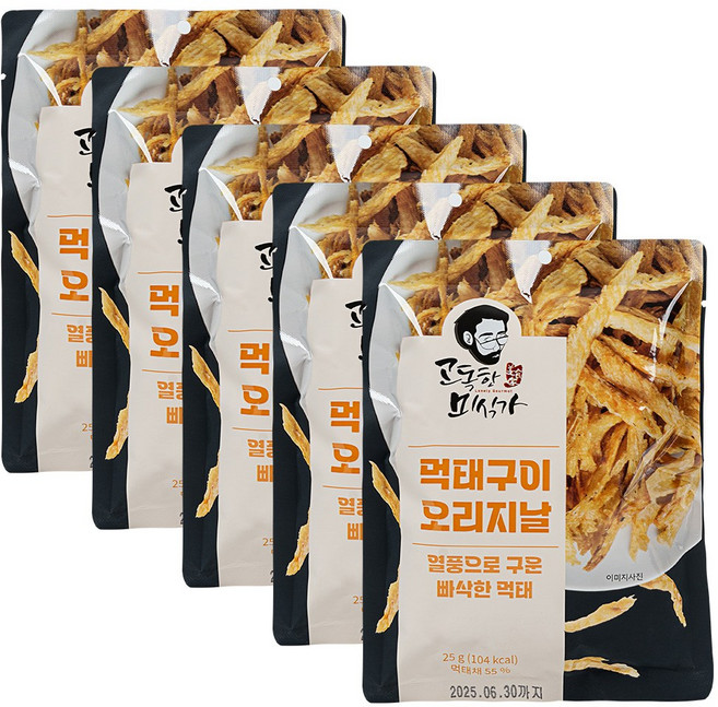 고독한미식가 빠삭먹태구이 25g 오리지널, 5개
