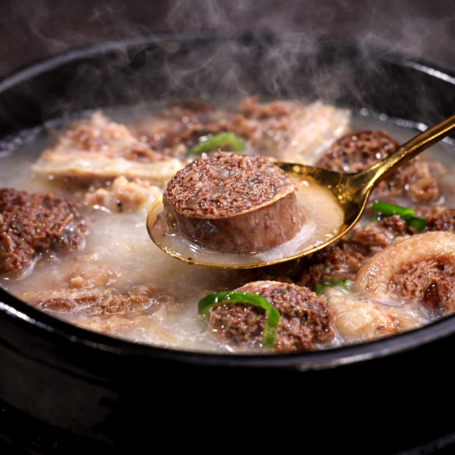 해빗이로운 순대국밥 4팩 콜레스테롤 걱정없는 담백한 국밥, 8개, 180g