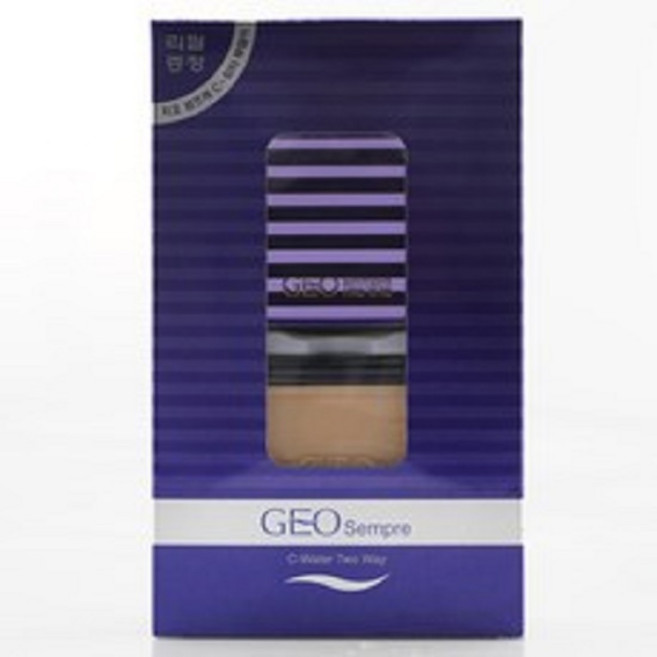 지오셈프레 C 워터 투웨이 케익 본품 10.5g + 리필 10.5g 세트, 21호 밝은베이지, 1개