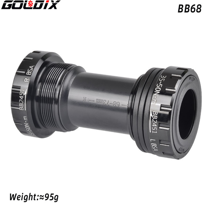자전거 브래킷 GOLDIX 하단 어댑터 크랭크 MTB 로드 바이크 푸시 브래킷 BB68 BB92 1.37mm 24mm, 1개
