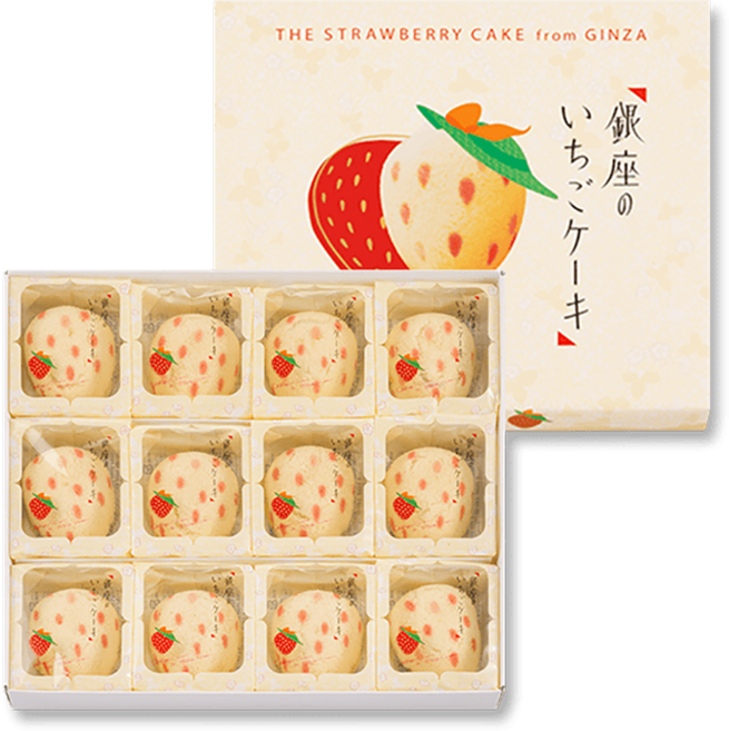 도쿄바나나 도쿄바나나 스트로베리 케이크 딸기 바나나 12입, 12개