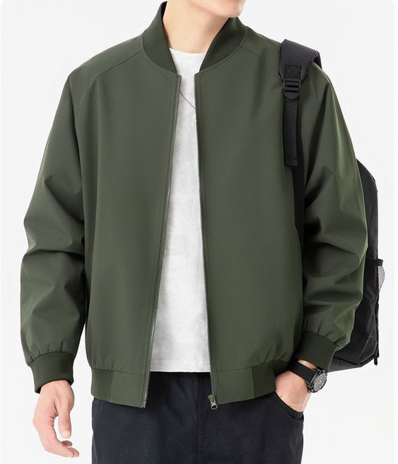 중년 남성 코트 봄 가을 아빠룩 루즈핏 자켓 남자 춘추 캐주얼 트렌디 야구 점퍼 상의 YHY