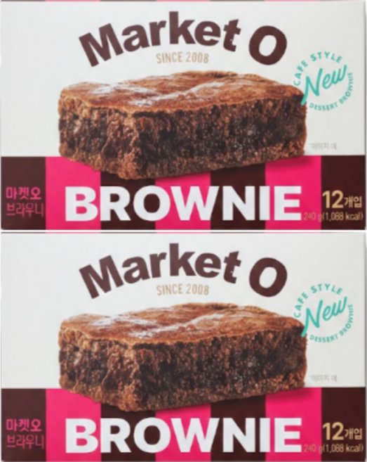 마켓오 리얼 브라우니, 240g, 2개