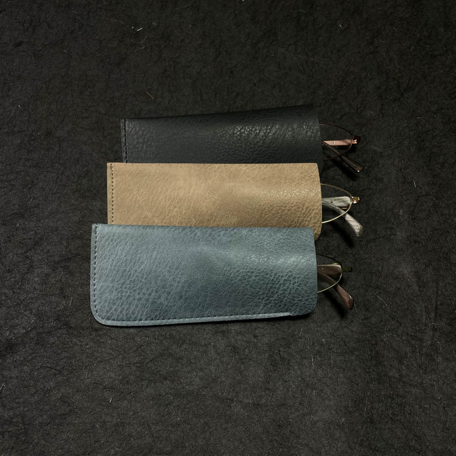 고급 가죽 얇은 휴대용 안경 파우치 무지 세무 데일리 소프트 케이스 안경집 안경수납