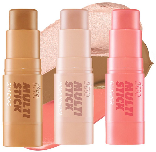 아임미미 멀티스틱 3초 풀메 쿨톤 쉐딩 7g + 블러셔 7g + 하이라이터 7g 세트, 브론저(쉐딩)+로즈(블러셔)+샴페인골드(하이라이터), 1개