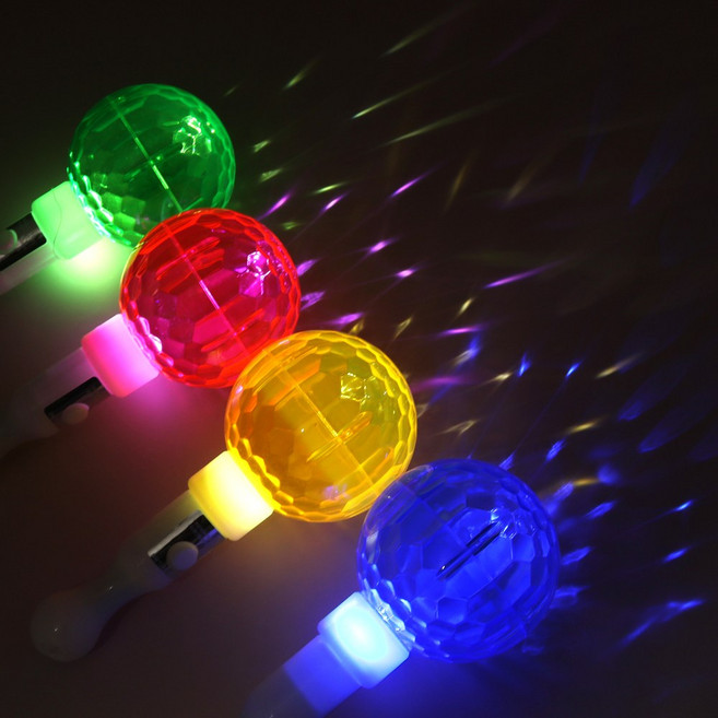 LED 미니 응원봉 야광봉 피켓 응원도구 콘서트 재롱잔치 학예회 발표회, 1개, 미러볼