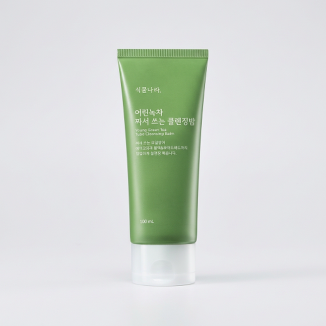 식물나라 어린녹차 짜서쓰는 클렌징밤, 1개, 100ml
