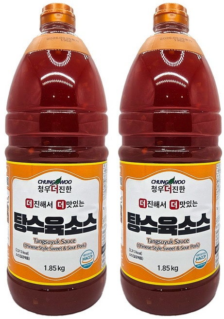 청우식품 더진한 탕수육 소스, 1.85kg, 2개