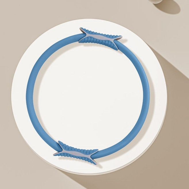 盆底肌訓練 開肩美背 塑形普拉提圈 瑜伽環 魔力圈 運動健身, 藍色, 1個