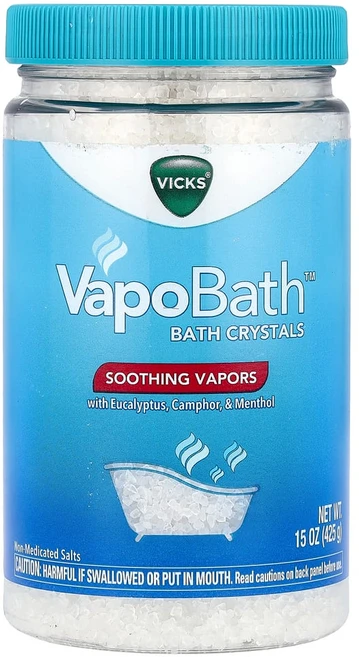 아이허브 VapoBath 배스 크리스탈 진정 증기 425g(15oz), VKS04137, 1개, 425g - 쿠팡