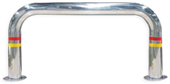 U형 SUS 스텐 볼라드 차량 충돌방지 바리게이트 앙카식 W1200 x H600, 1개