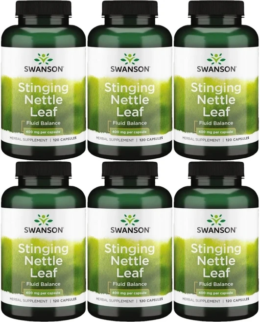 스완슨 쏘는 쐐기풀 잎 400mg, 6팩, 120정 - 쿠팡