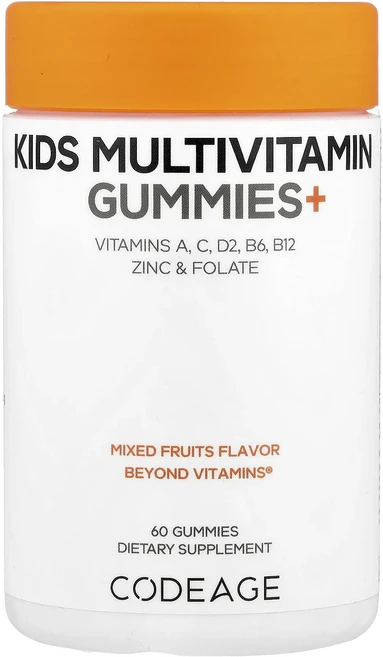 몸관리하세요 겨울입니다 Codeage 어린이용 종합비타민 구미젤리+ 혼합 과일 구미젤리 60개 특별관리진행, Codeage어린이용종합비타민구미젤리혼합과일구미젤리60 - 쿠팡