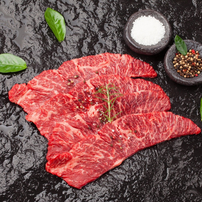 아빠가고른 살치살스테이크 투뿔한우 스킨포장, 1개, 200g