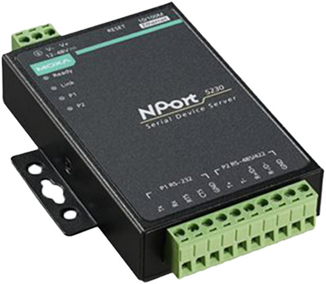 昌運監視器 MOXA NPort 5230 2埠 RS-232/422/485 串列設備伺服器, 1個