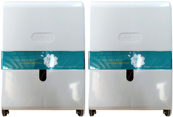삼정펄프 리빙 핸드타올 페이퍼타올 디스펜서 케이스, 2개, 화이트