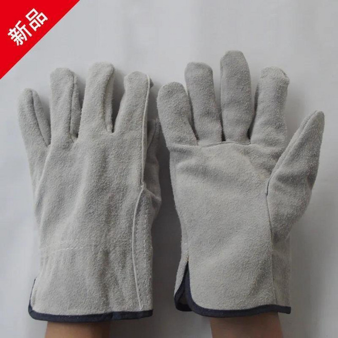 全牛皮電焊手套 防割耐用勞保焊工手套, 1個, 電焊手套