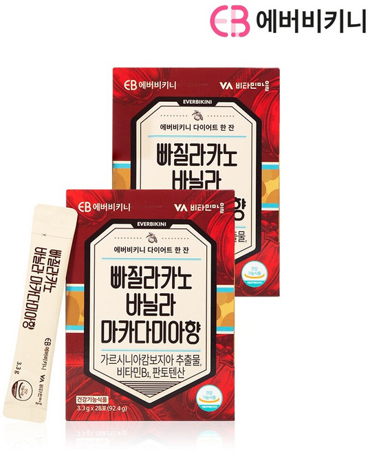 에버비키니 빠질라카노 바닐라 마카다미아향, 92.4g, 2개