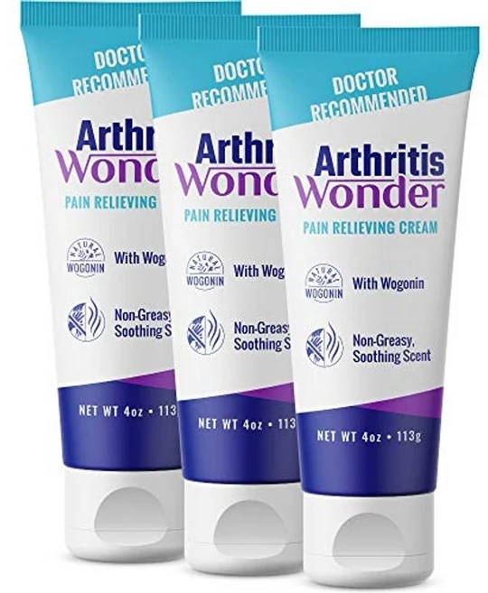 Arthritis Wonder 관절염 통증 완화 크림 113g x 3팩 손 무릎 발 손목 관절 속효성 빠르게 깊숙이 침투 천연 wogonin 기름기 없는 제형 스킨케어 바디케어 - 쿠팡