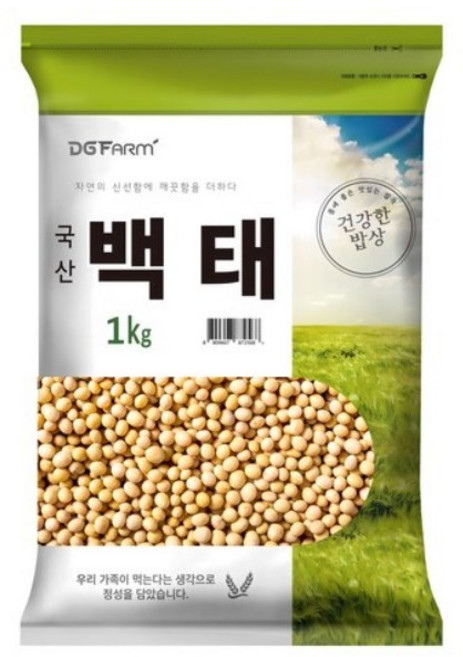 대구농산 건강한밥상 국산 백태, 1kg, 1개