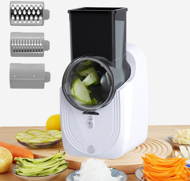 BT Home가정용 채써는기계 스빙오토슬라이서 USB 충전식 무선 전동 채칼 야채 슬라이서, BT240405-AS, 1개