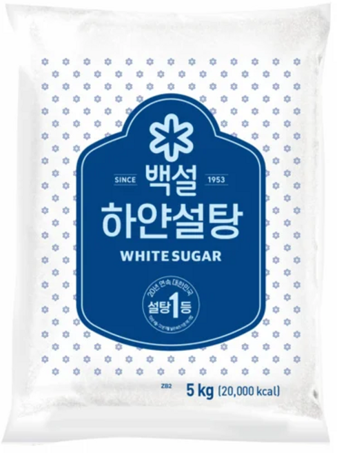 백설 하얀설탕, 1개, 5kg