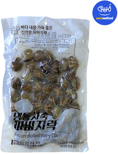 냉동 자숙 피바지락 500g 해감 손질 바지락술찜 탕 봉골레 파스타, 1개