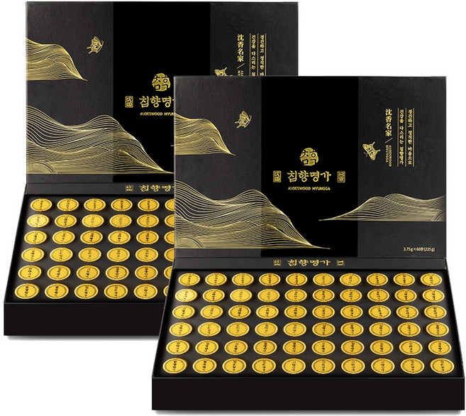 침향명가 명품 수 침향환 + 쇼핑백, 225g, 2박스