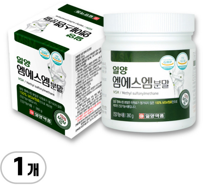 일양약품 일양엠에스엠분말 MSM식이유황, 360g, 1개