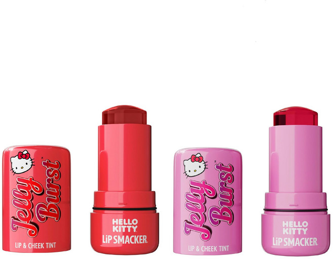 립스매커 Lip Smacker 헬로키티 젤리버스트 립앤치크 젤리 틴트 2종 세트, 1개