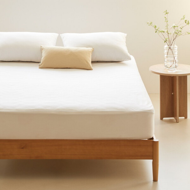 [한샘] 1+1 365 베이직 방수 매트리스 커버 퀸 Q 화이트