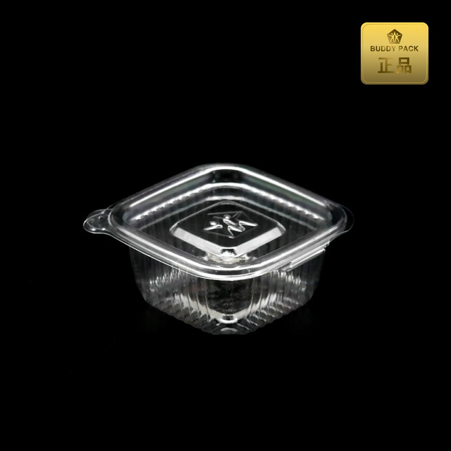 버디팩 원터치 사각 소스 소 50ml 2000개 투명 PET 반찬 용기 JS-065A