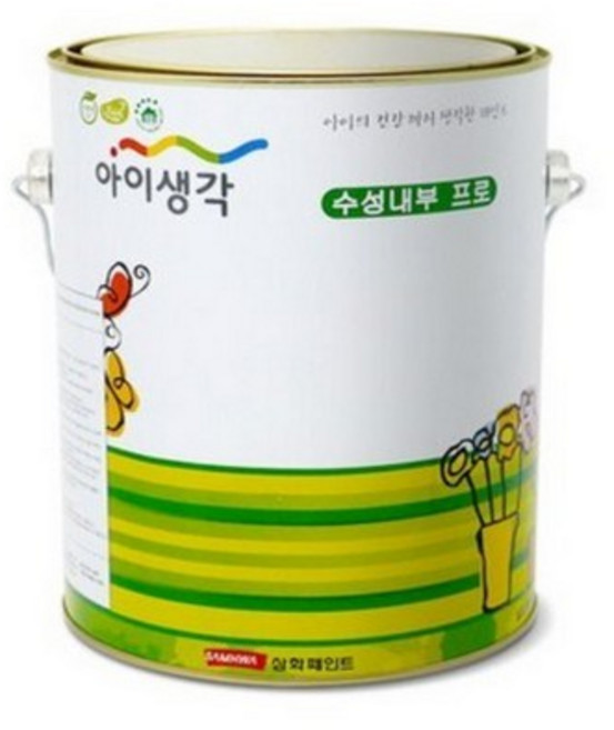 삼화페인트 아이생각 내부 4L 조색 수성 친환경 실내 인테리어, 0.기본백색, 1개