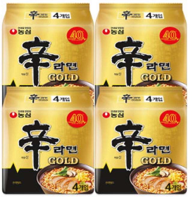 농심 신라면 골드 봉지라면 125gx16봉, 16개