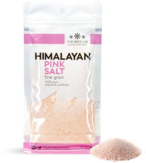 더 스파이스 랩 핑크 히말라야 소금 - 바다 소금 (고운) The Spice Lab Pink Himalayan Salt - Sea Salt (Fine) - 1 lb Bag - A, 1개, 2.27kg