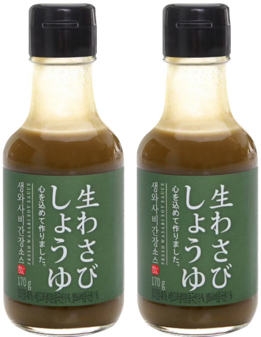 생와사비 간장 소스 170g, 2개