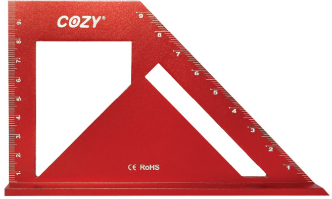 코지 각도자 CZ-MAR-916 각도자 연기자 알루미늄합금재질 지형스퀘어 연귀자, 1개